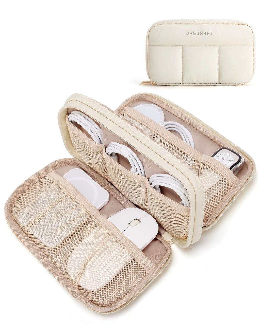 Beige Tech Travel Case