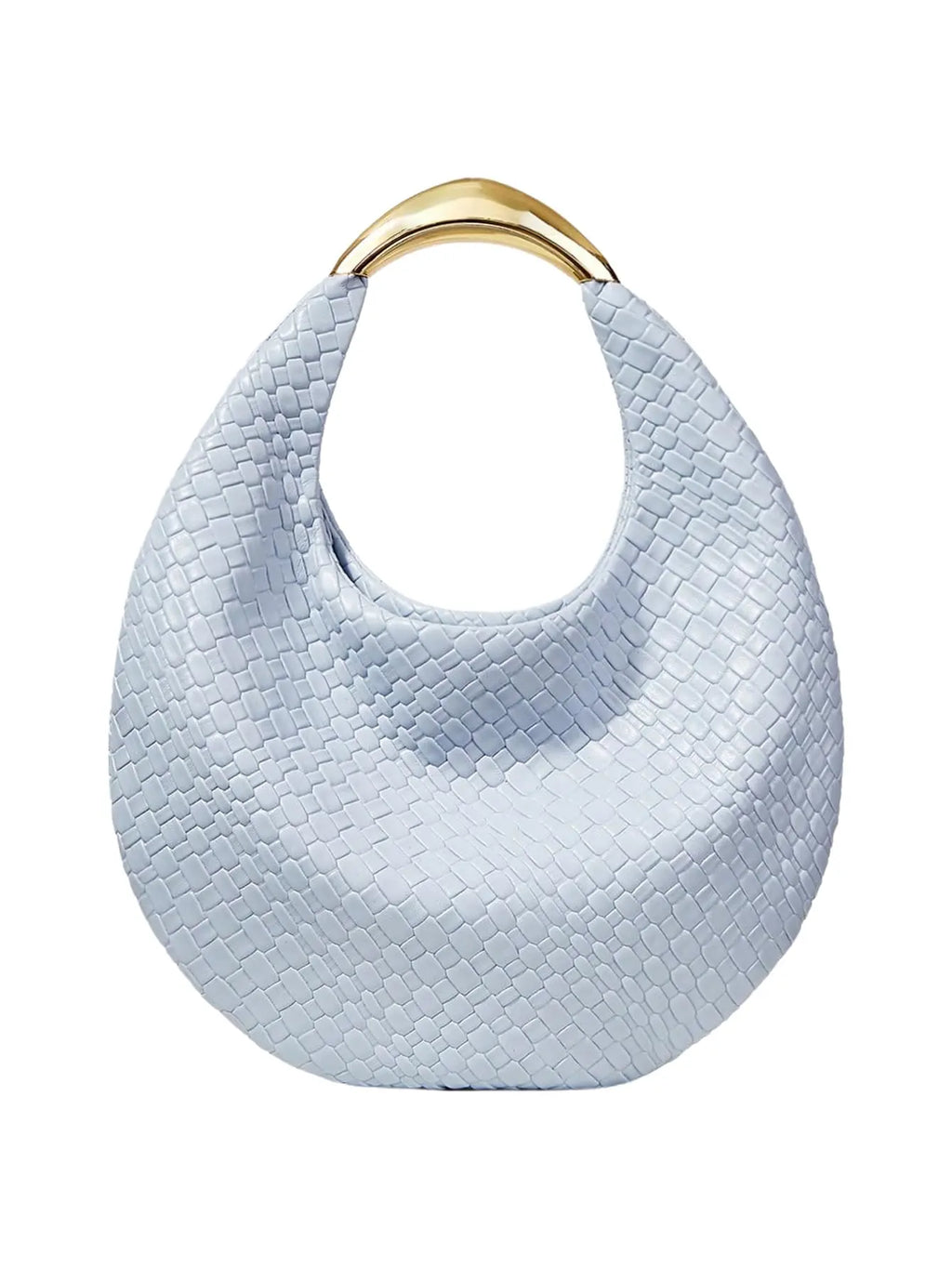 Blue Crescent Clutch