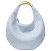 Blue Crescent Clutch