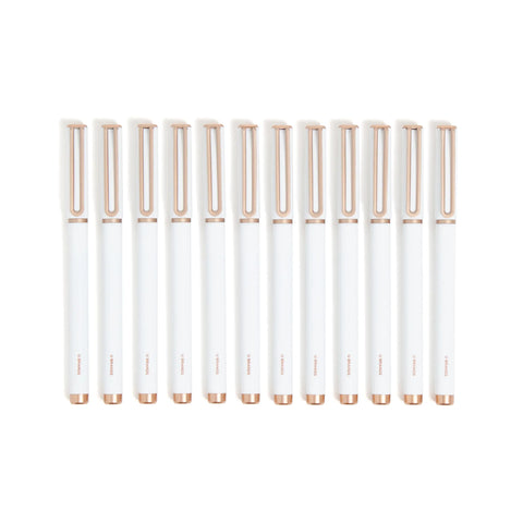 Catalina Felt Tip Pens (White and Rose Gold)