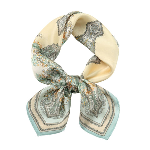 Champagne & Mint Silk Scarf