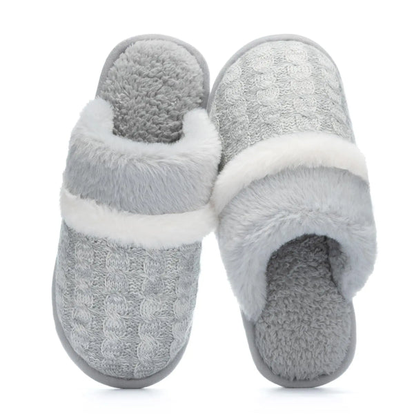 Cozy Light Gray Slippers - Embark Travel Store