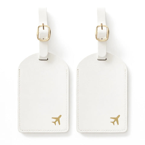 Cream Luggage Tags
