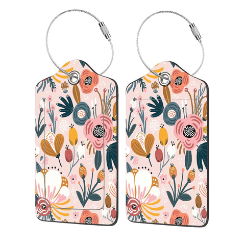 Creative Floral Luggage Tags