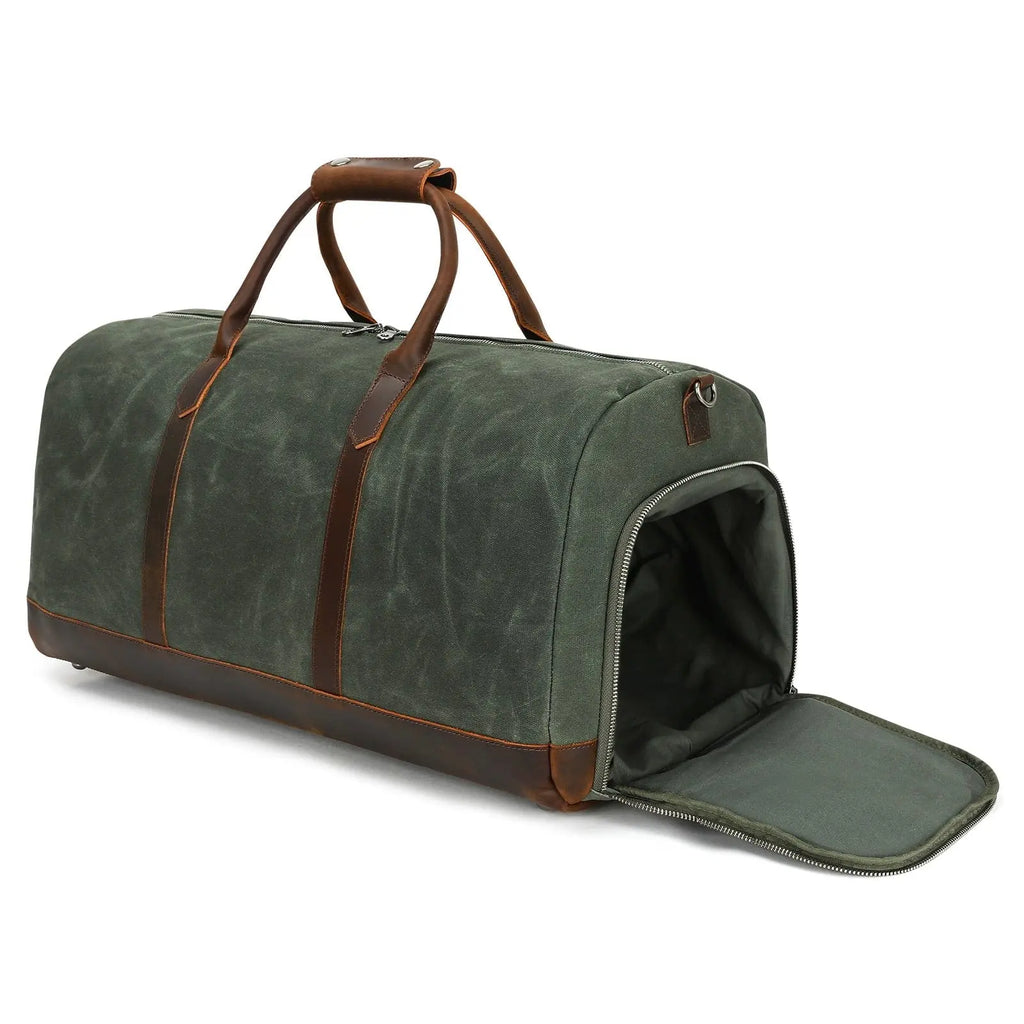 Men's Leather Weekender Bag