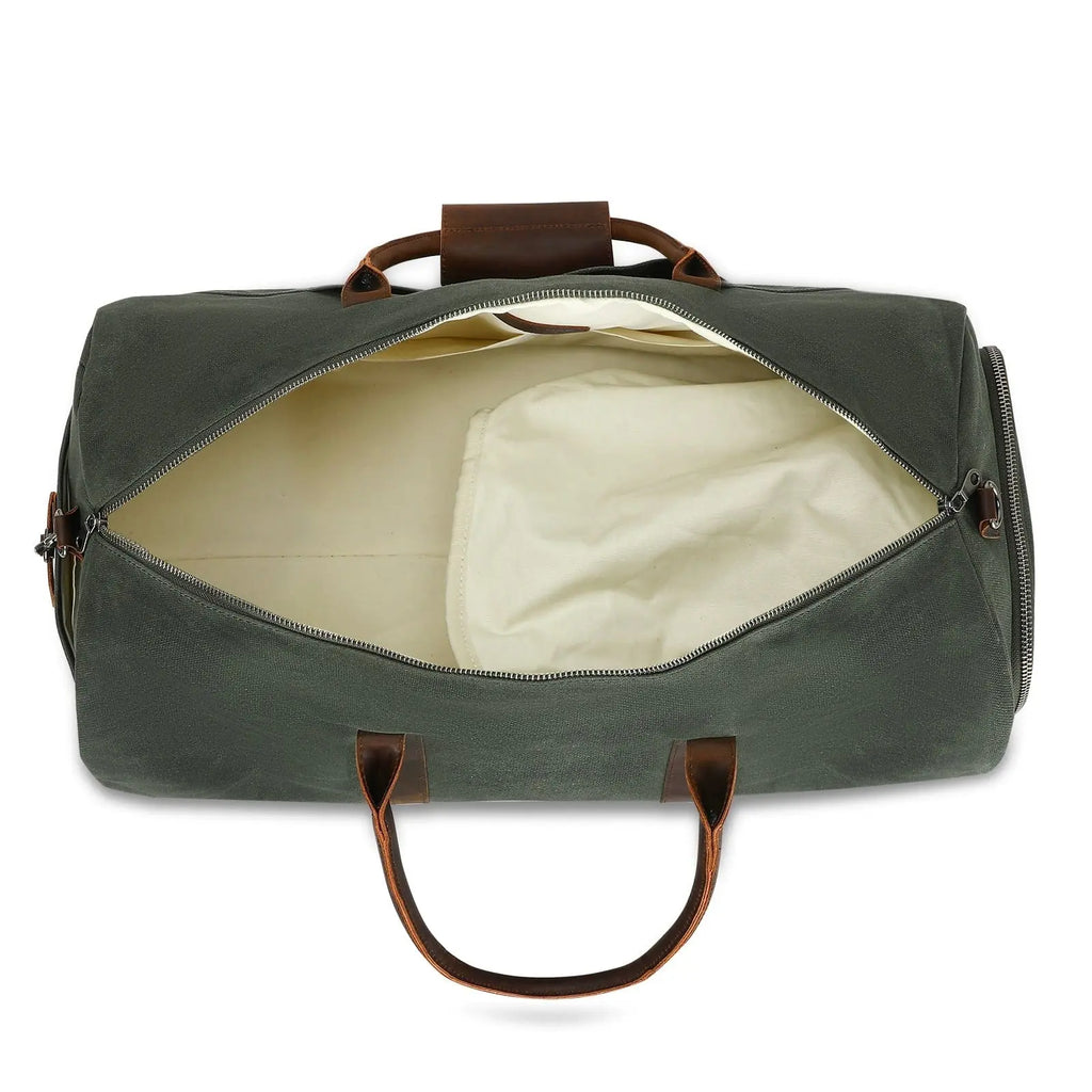 Men's Leather Weekender Bag