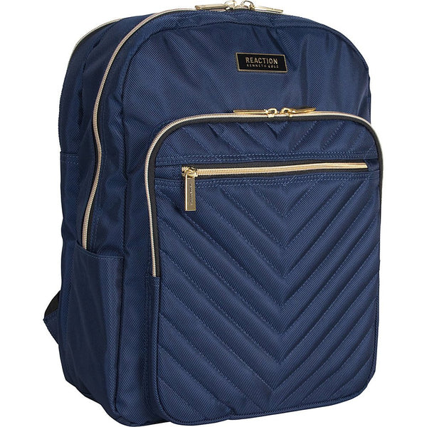 Kenneth Cole Reaction Chelsea Chevron Backpack {Navy} - Embark Travel Store