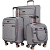 Kensie Hudson Luggage Set (Heather Gray) - Embark Travel Store