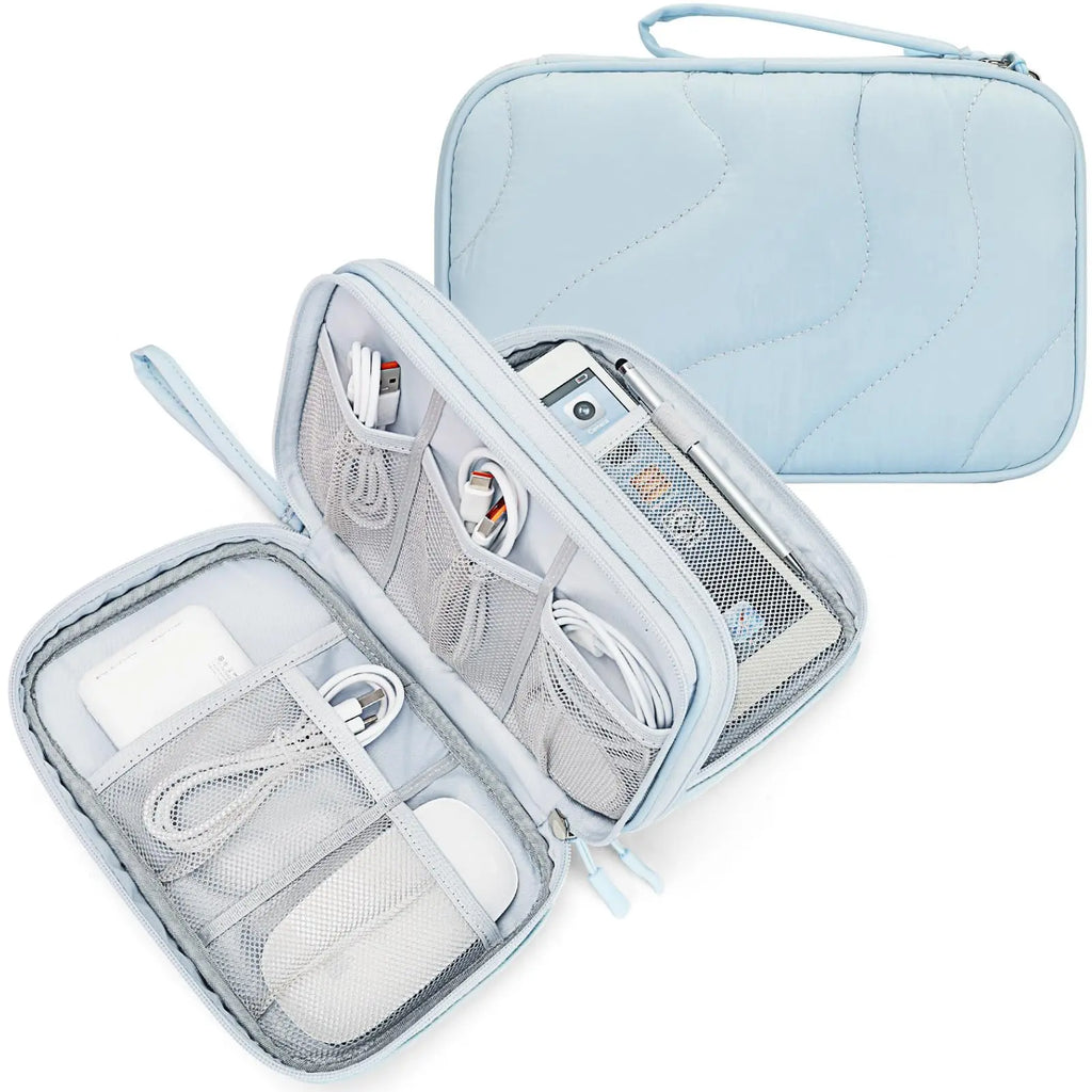 Light Blue Tech Pouch