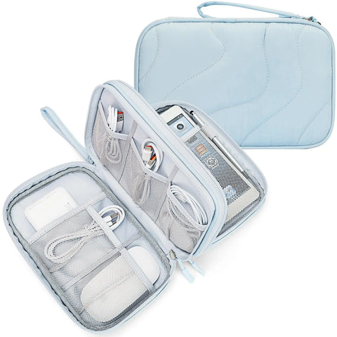 Light Blue Tech Pouch