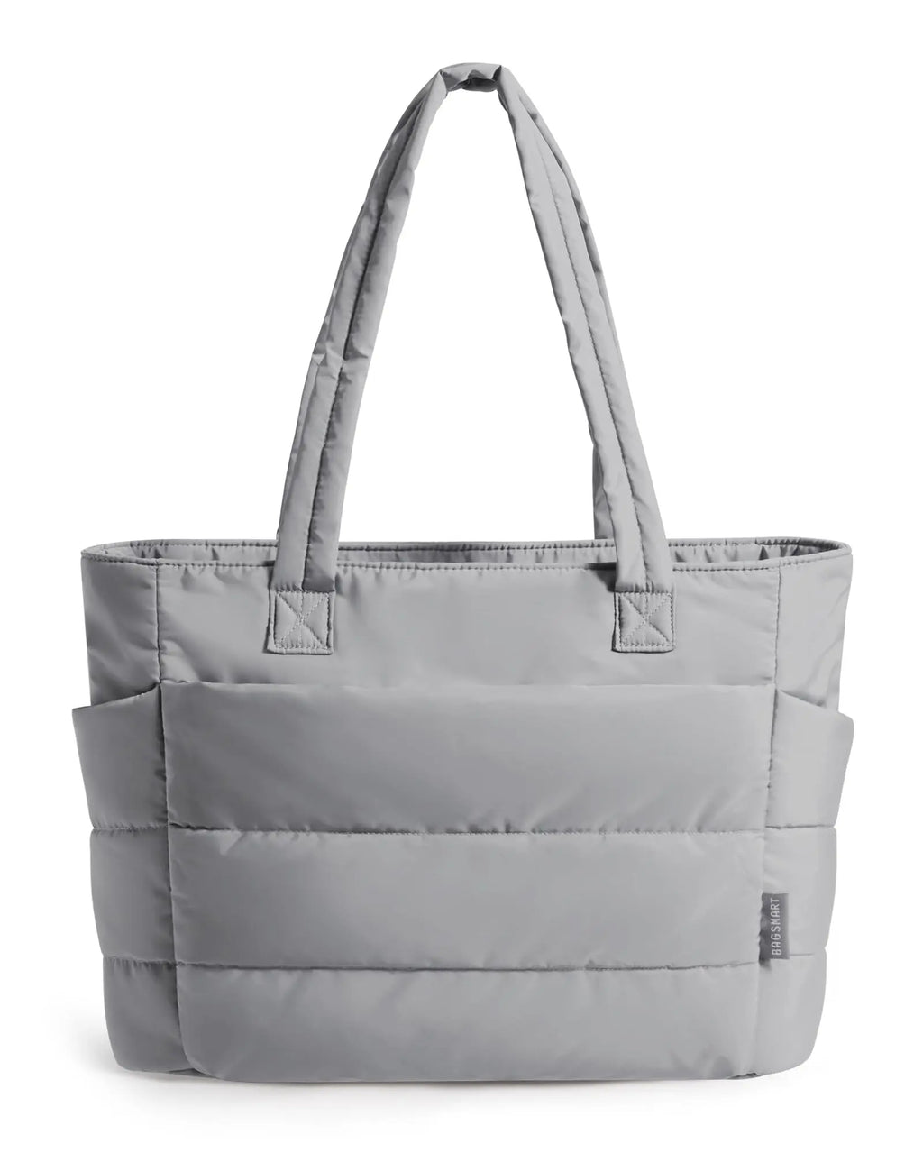 Light Gray Puffy Tote Bag