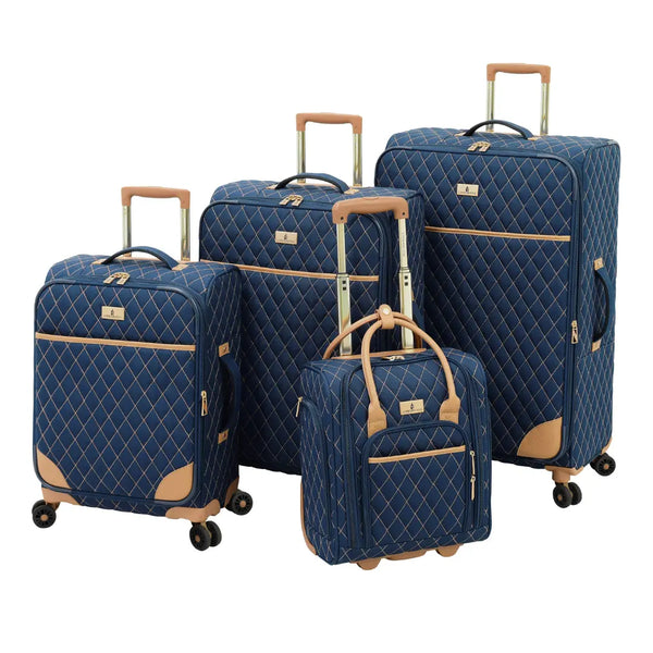 London Fog Queensbury Luggage Set Navy - Embark Travel Store