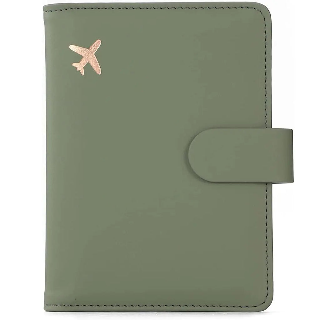 Moss Green Passport Travel Wallet - Embark Travel Store