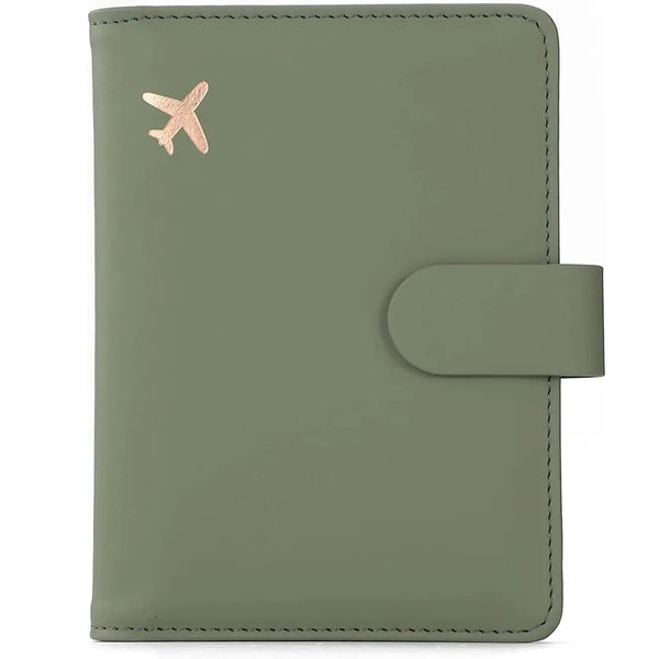 Moss Green Passport Travel Wallet - Embark Travel Store
