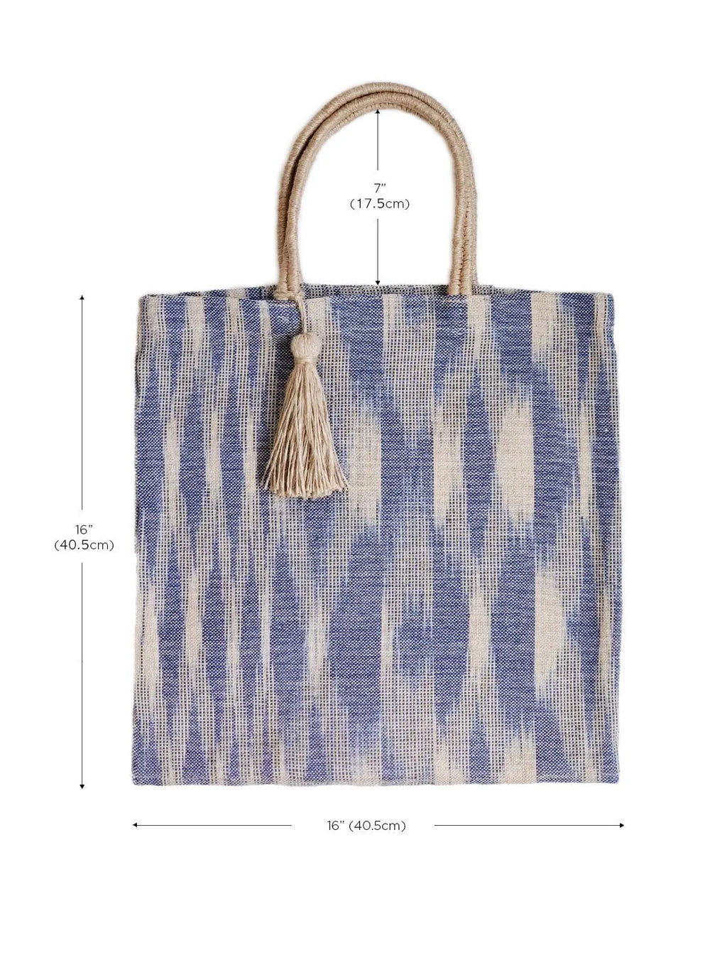 Nadi Jute Tote Bag {Blue}