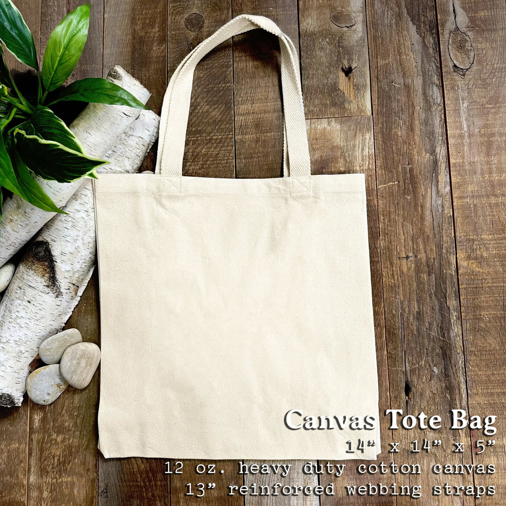 Adventure Awaits Canvas Tote Bag {Trees}