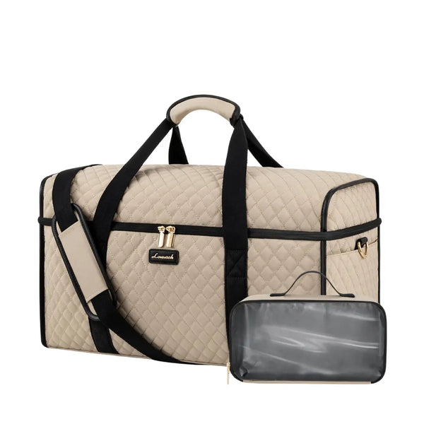 Neutral Travel Duffel Bag