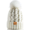 Page One White Pom Pom Beanie - Embark Travel Store