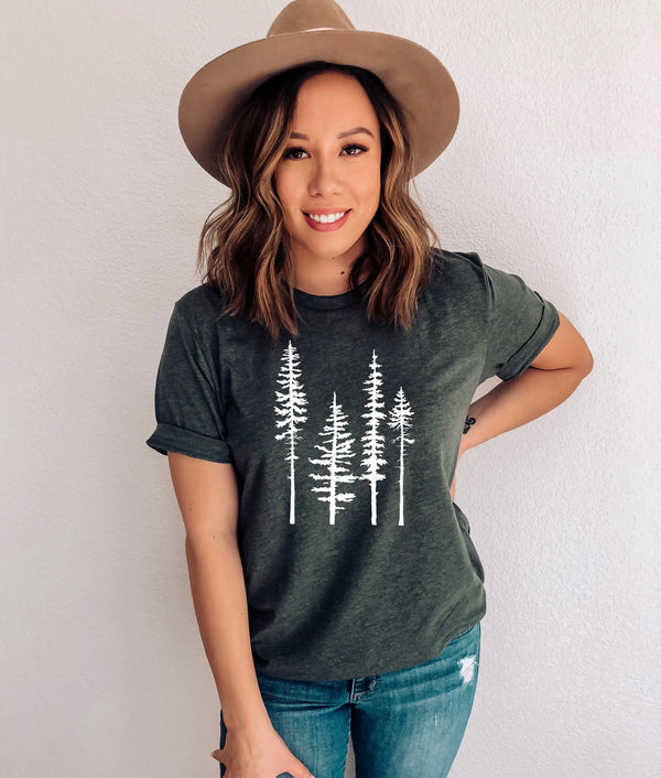 Pine Tree T-shirt - Embark Travel Store