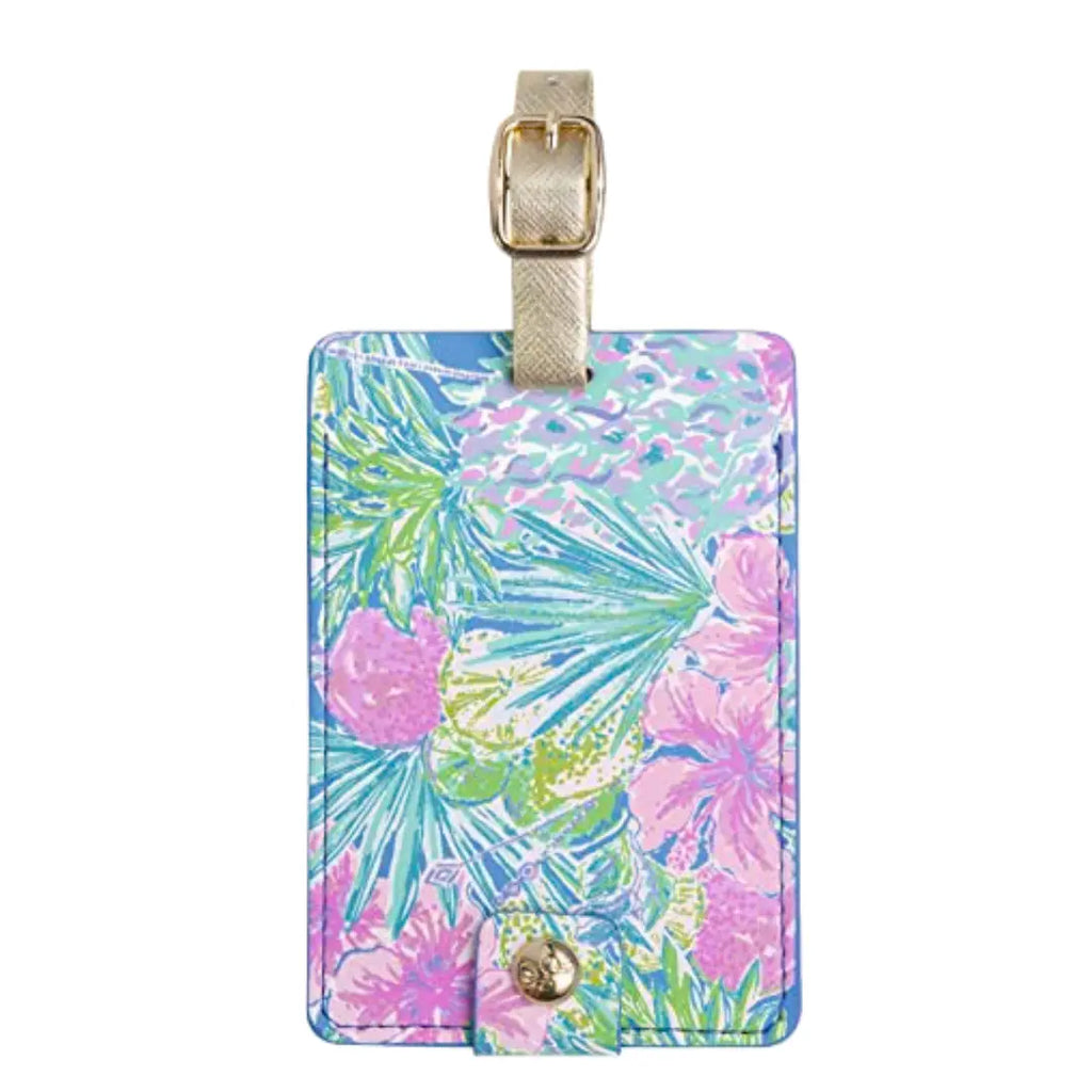 Lilly Pulitzer Women's Leatherette Luggage Tag, Swizzle in