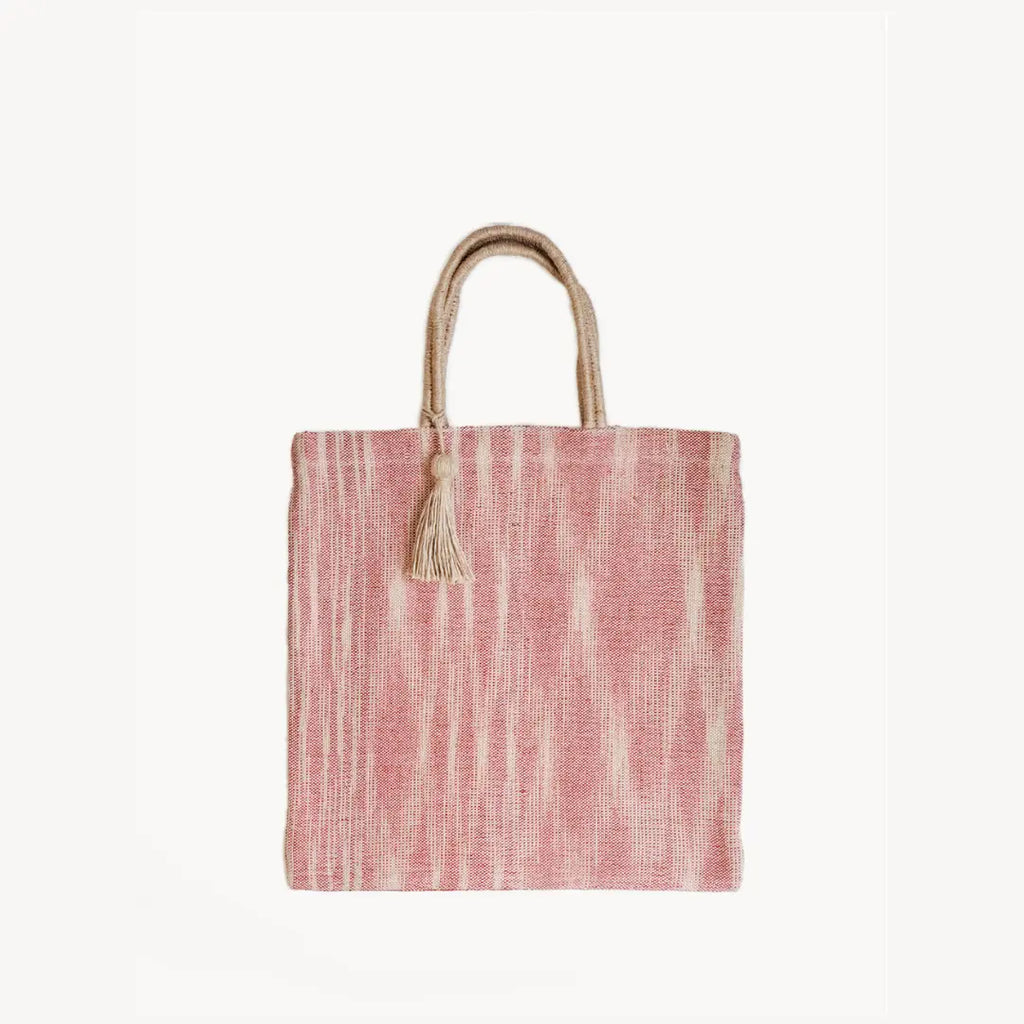 Nadi Jute Tote Bag {Red}