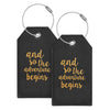And So the Adventure Begins Luggage Tags - Embark Travel Store