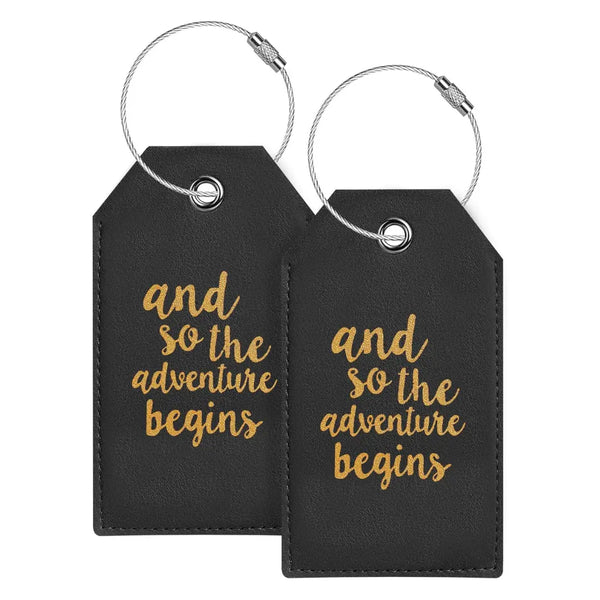 And So the Adventure Begins Luggage Tags - Embark Travel Store