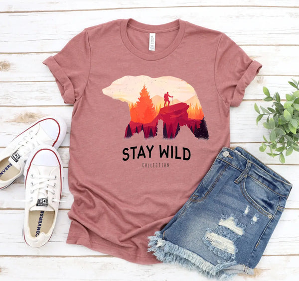 Stay Wild T-shirt - Embark Travel Store