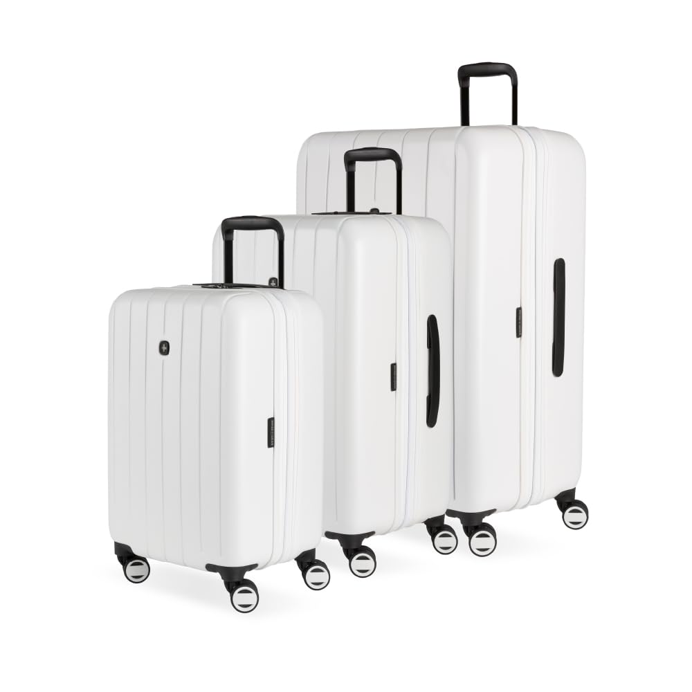 SwissGear Wanderlust Pro Luggage Set (White) - Embark Travel Store