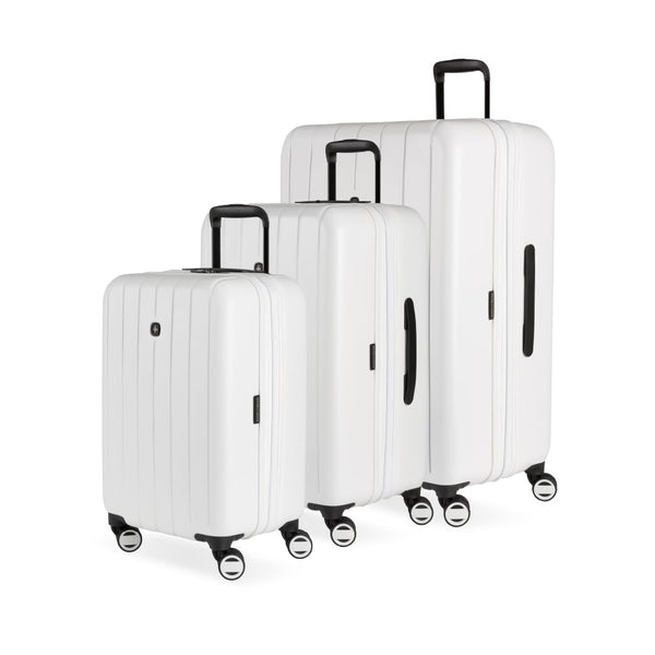 SwissGear Wanderlust Pro Luggage Set (White) - Embark Travel Store
