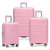 Traveler's Choice Pagosa 3-Piece Luggage Set (Pink)