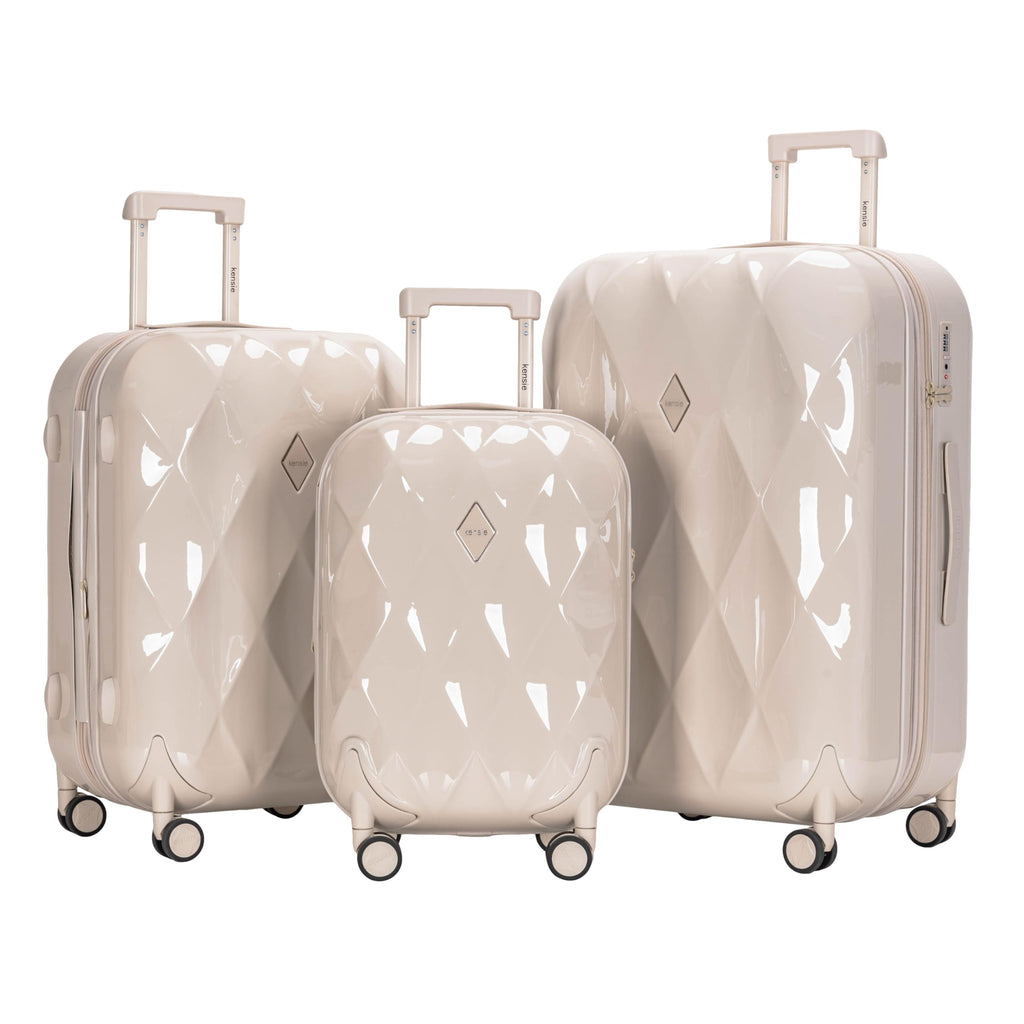 Travelers Club Enchanting 3 Piece Luggage Set {Fog}