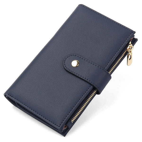 Trifold Wallet Passport Holder (Royal Blue) - Embark Travel Store