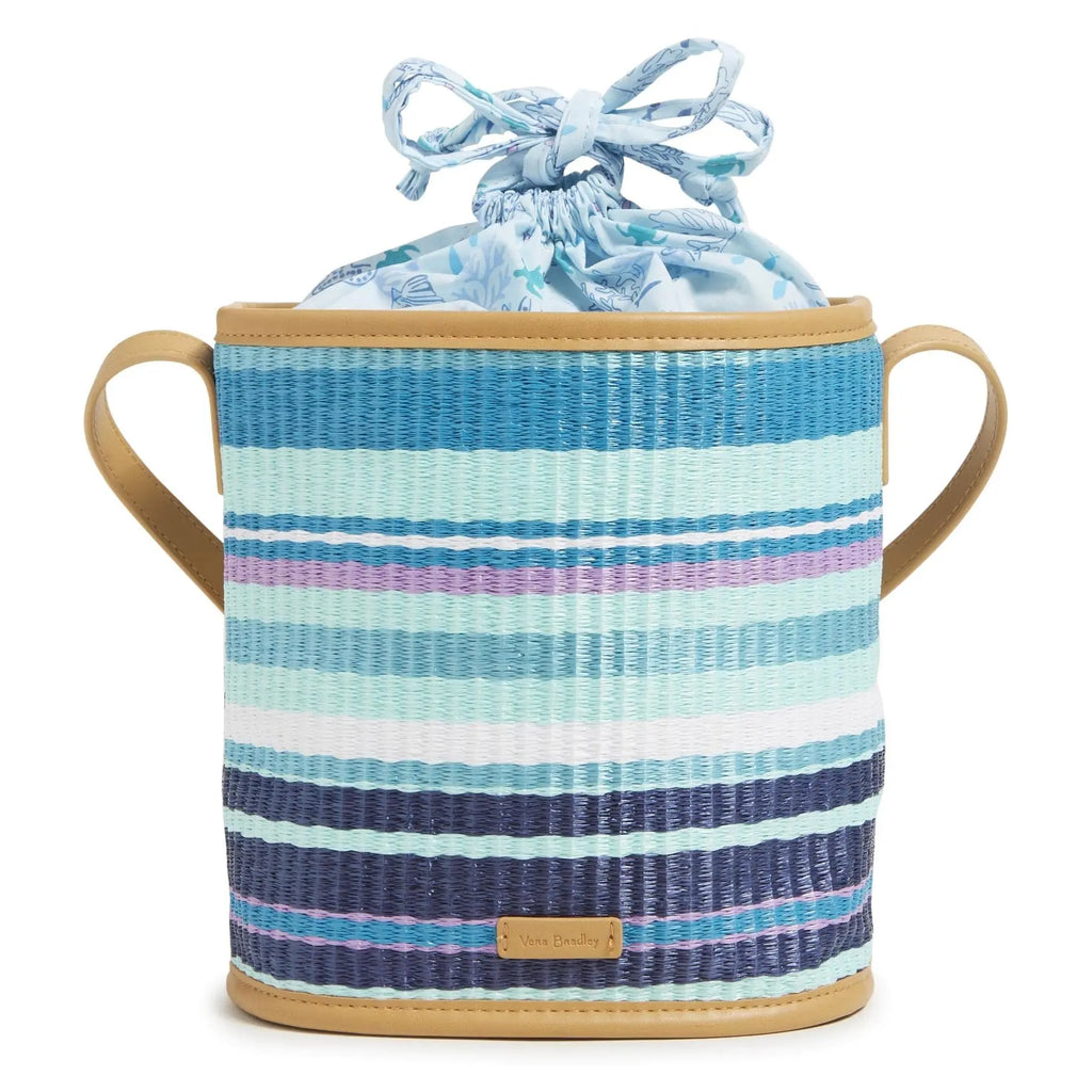 Vera Bradley Straw Crossbody Purse {Spring Mint Stripe}