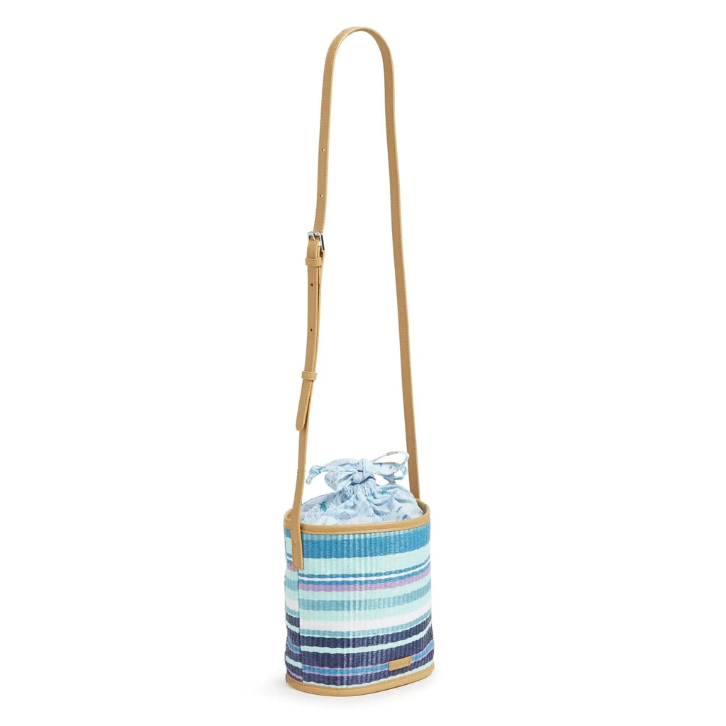 Vera Bradley Straw Crossbody Purse {Spring Mint Stripe} 2