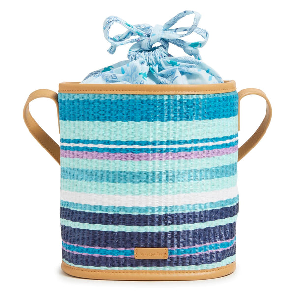Vera Bradley Straw Crossbody Purse {Spring Mint Stripe}
