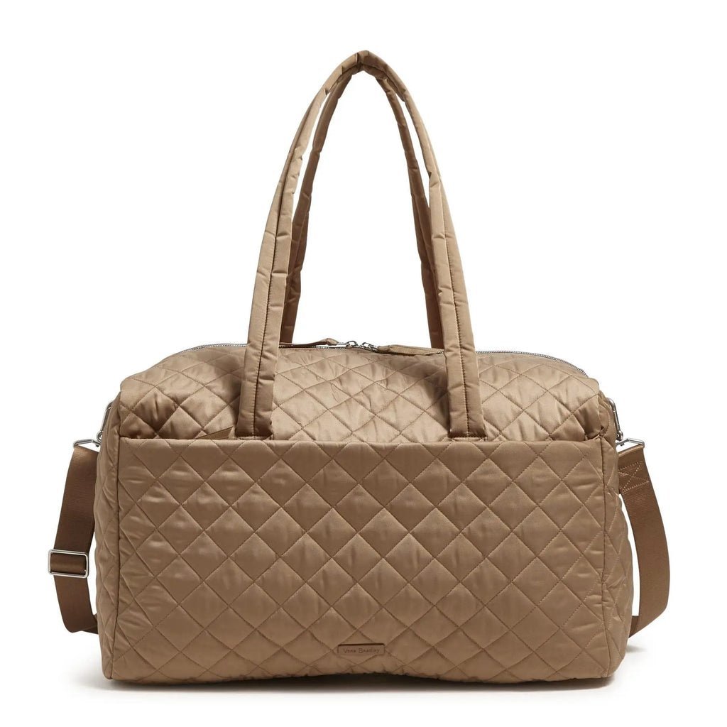 Vera Bradley Twill Large Travel Duffle Bag {Meadowlark Tan}
