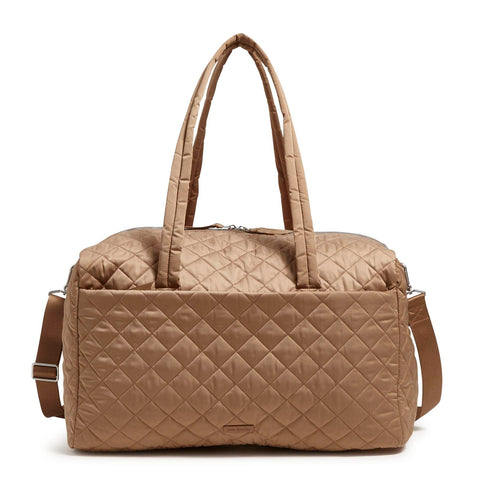 Vera Bradley Twill Large Travel Duffle Bag {Meadowlark Tan}