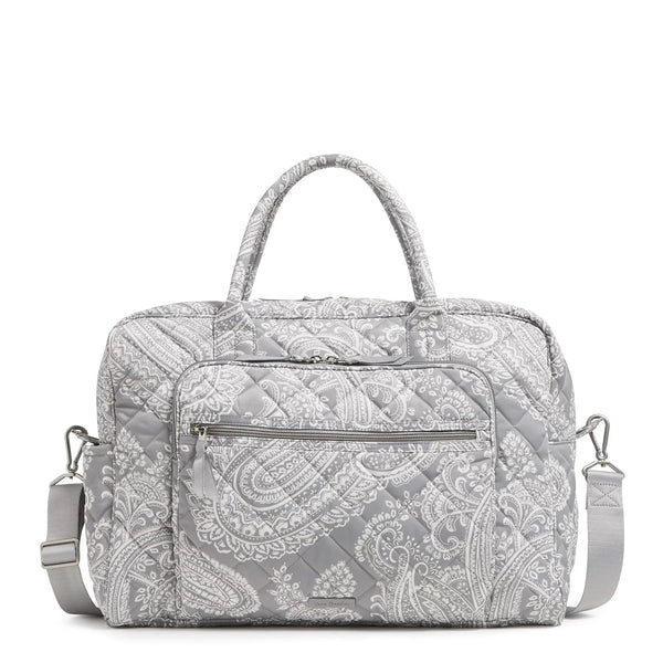 Vera Bradley Twill Weekender (Cloud Gray) - Embark Travel Store