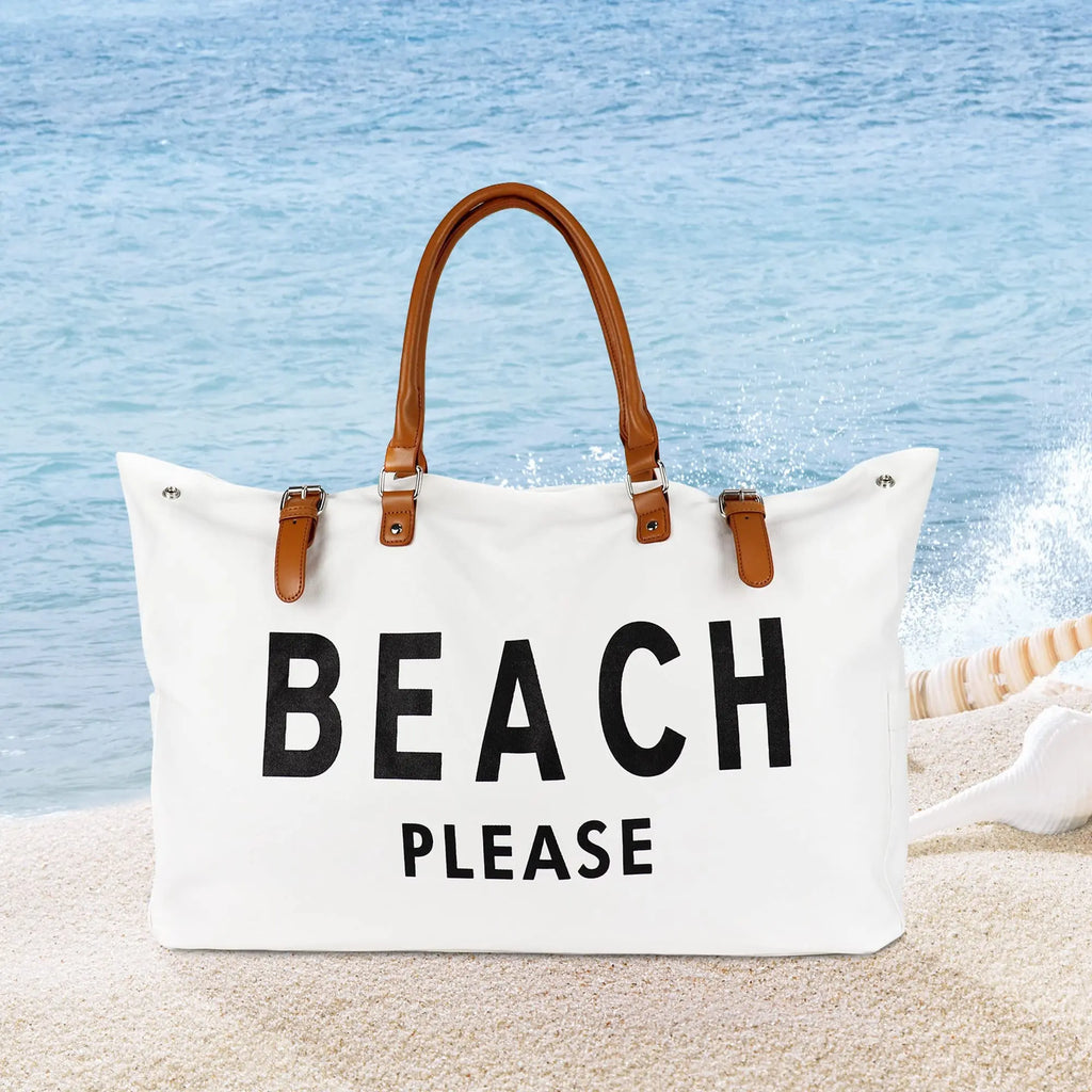 Waterproof “Beach Please” Beach Bag {Beach Blue} 2