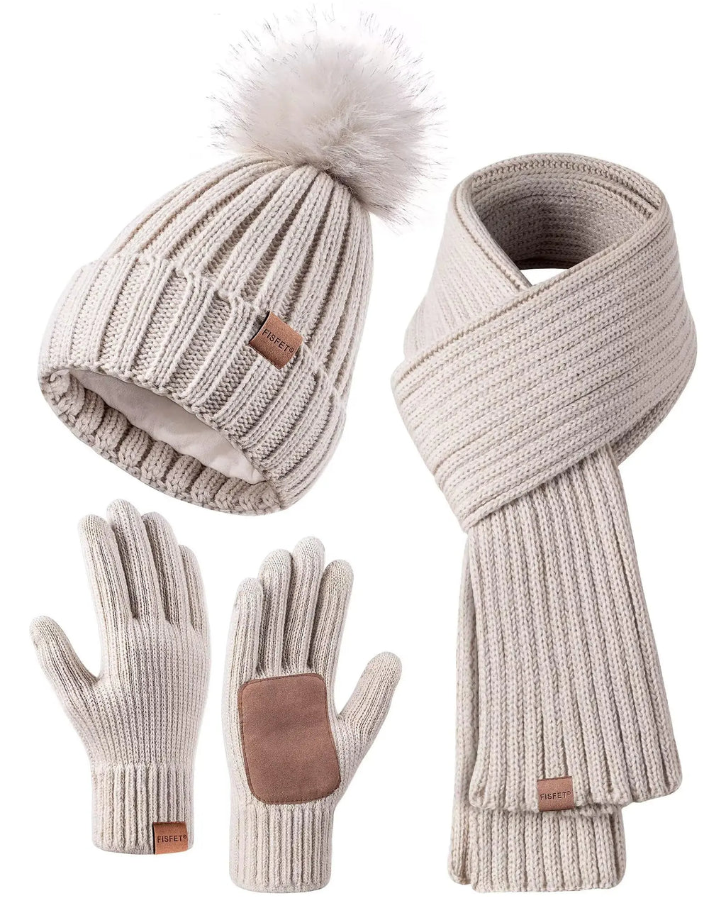 Winter Accessories Gift Set (Oatmeal)