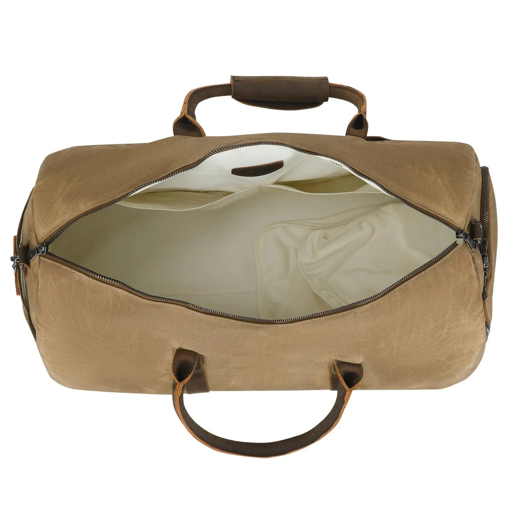 Men's Leather Weekender Bag