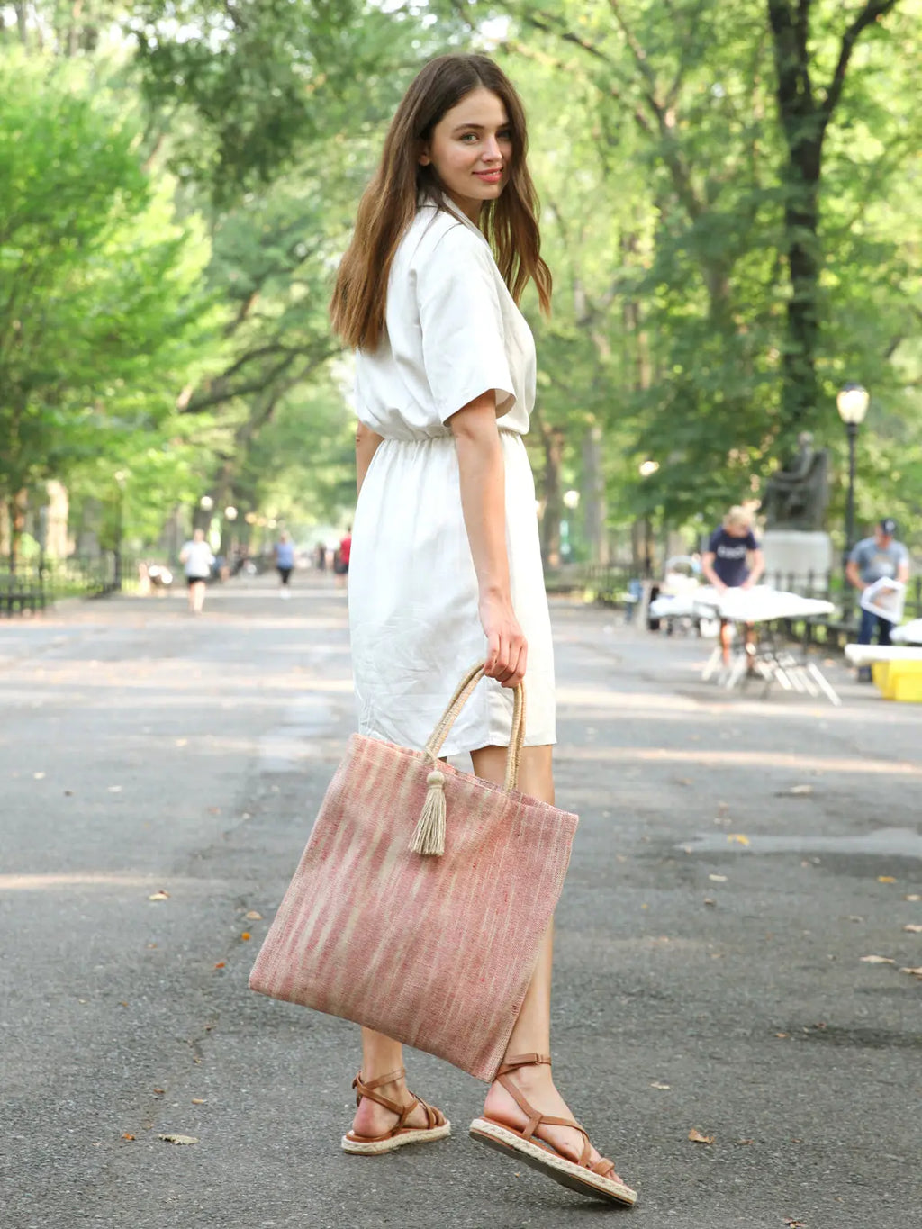 Nadi Jute Tote Bag {Red}