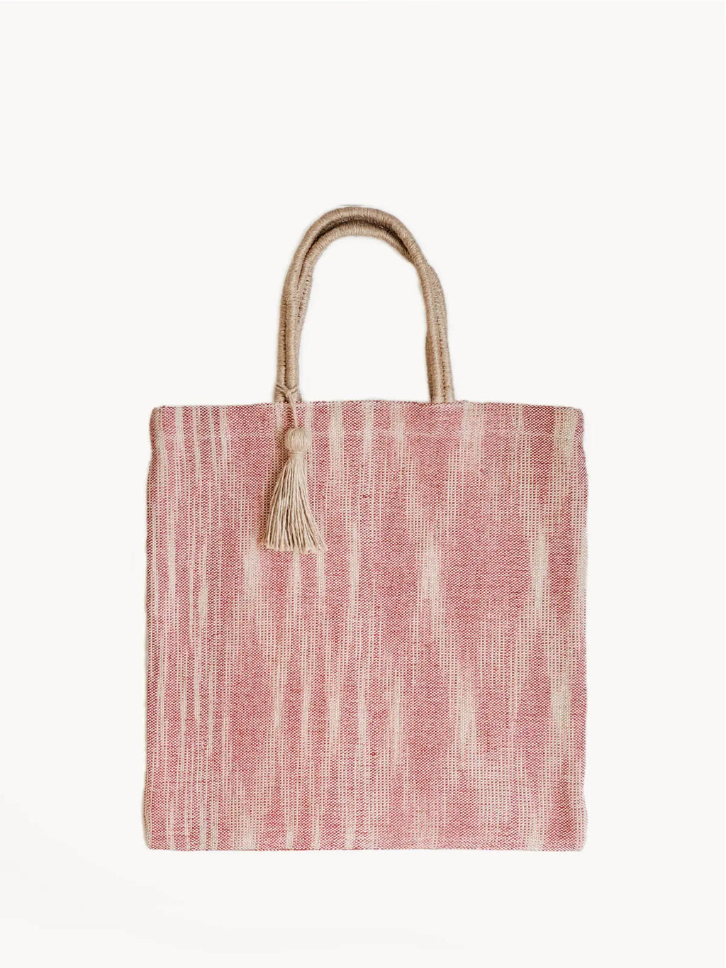 Nadi Jute Tote Bag {Red}