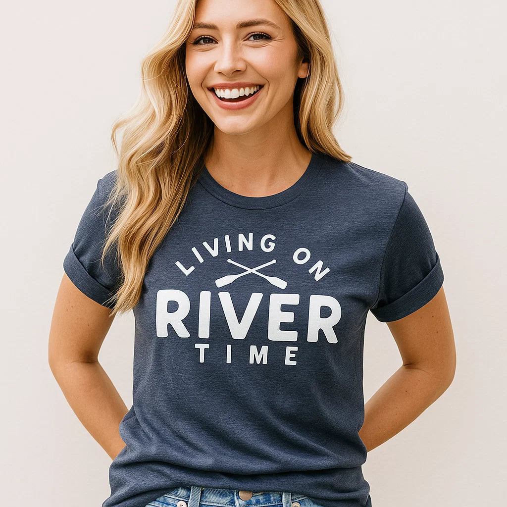 Living on River Time T-Shirt - Embark Travel Store