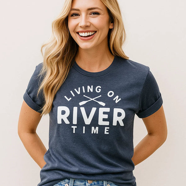 Living on River Time T-Shirt - Embark Travel Store