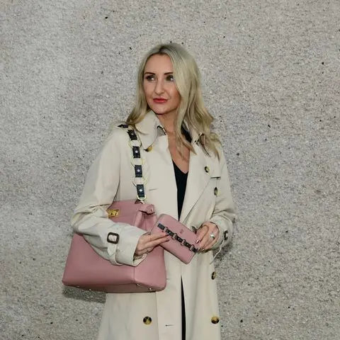 LaBante London Ellen Pink Zip Around Wallet