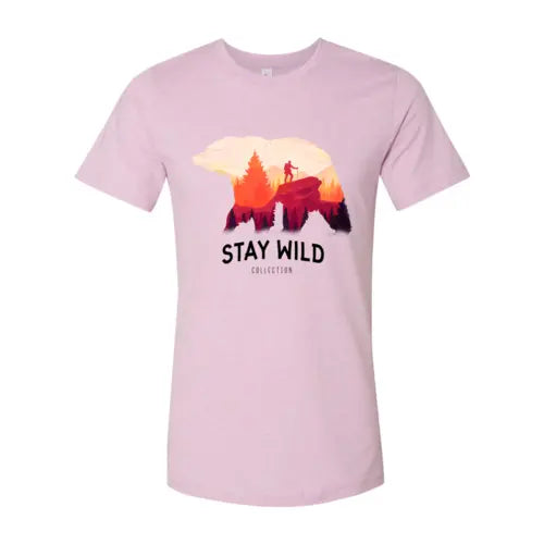 Stay Wild T-shirt  3XL / Heather Prism Lilac