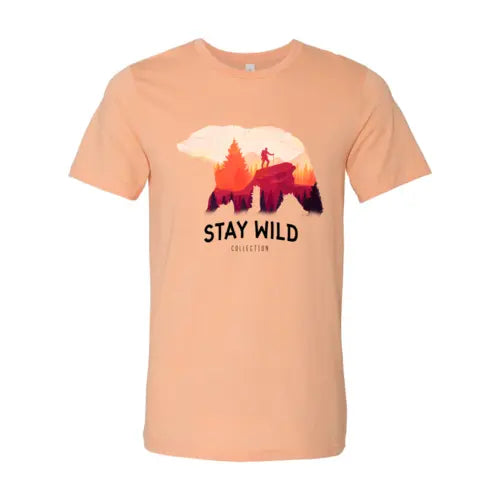 Stay Wild T-shirt  3XL / Heather Peach