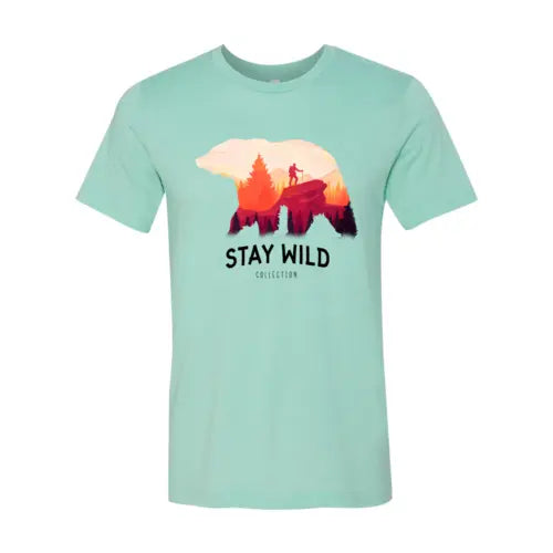 Stay Wild T-shirt  3XL / Heather Mint